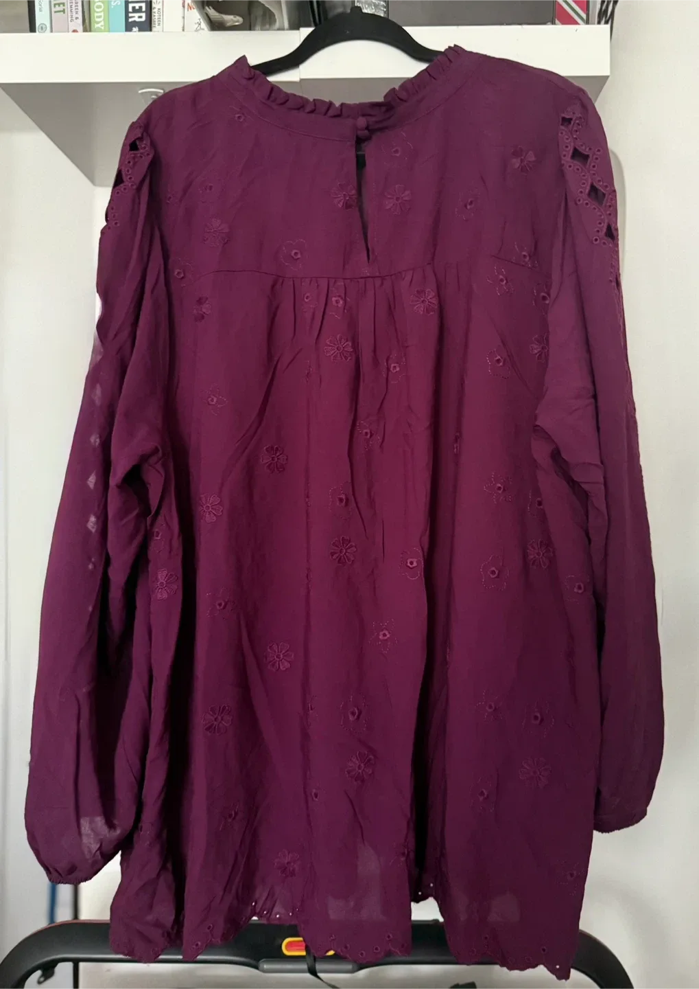 Torrid Plum Embroidered Top – Size 4 (26) image indicator(5)