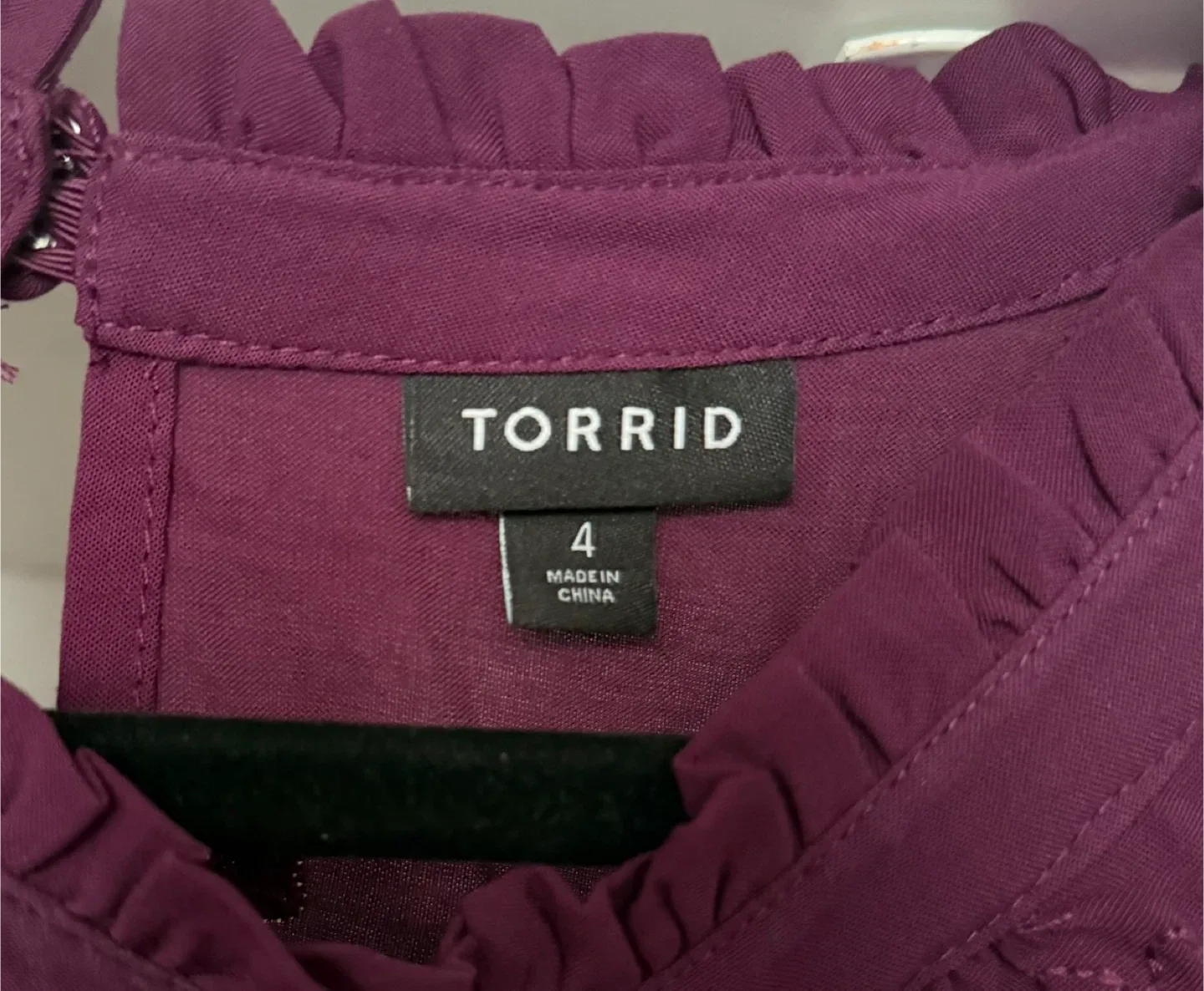 Torrid Plum Embroidered Top – Size 4 (26) image indicator(4)