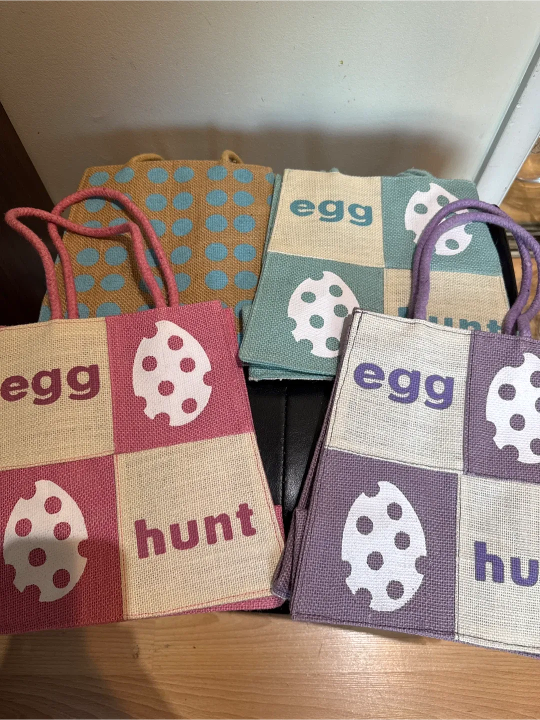 (Set of 4)Easter Egg Hunt Tote Bags thumbnail