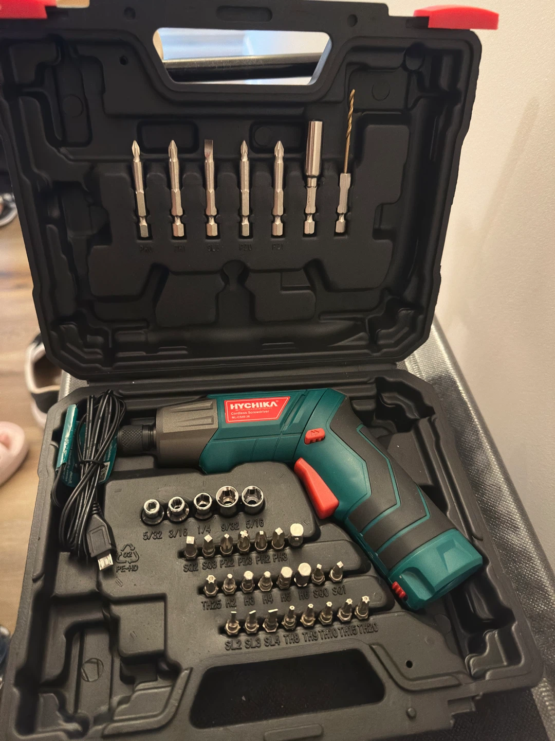 HYCHIKA Cordless Screwdriver Set with Case - photo 2