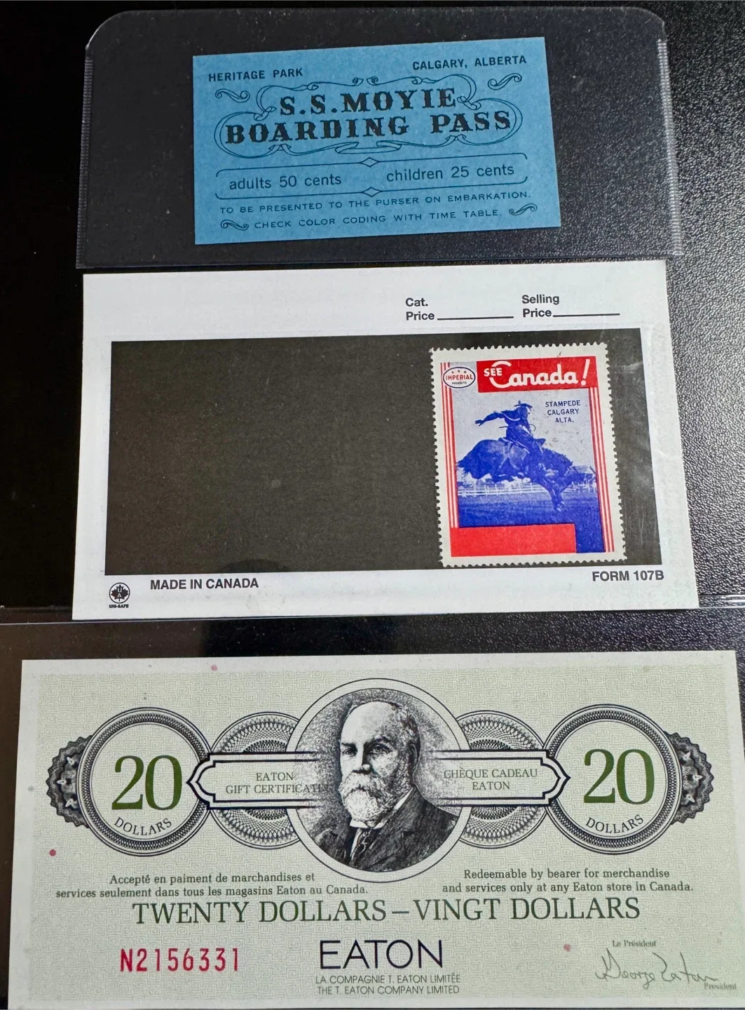 Eaton's, Stampede and Heritage Park Memorabilia