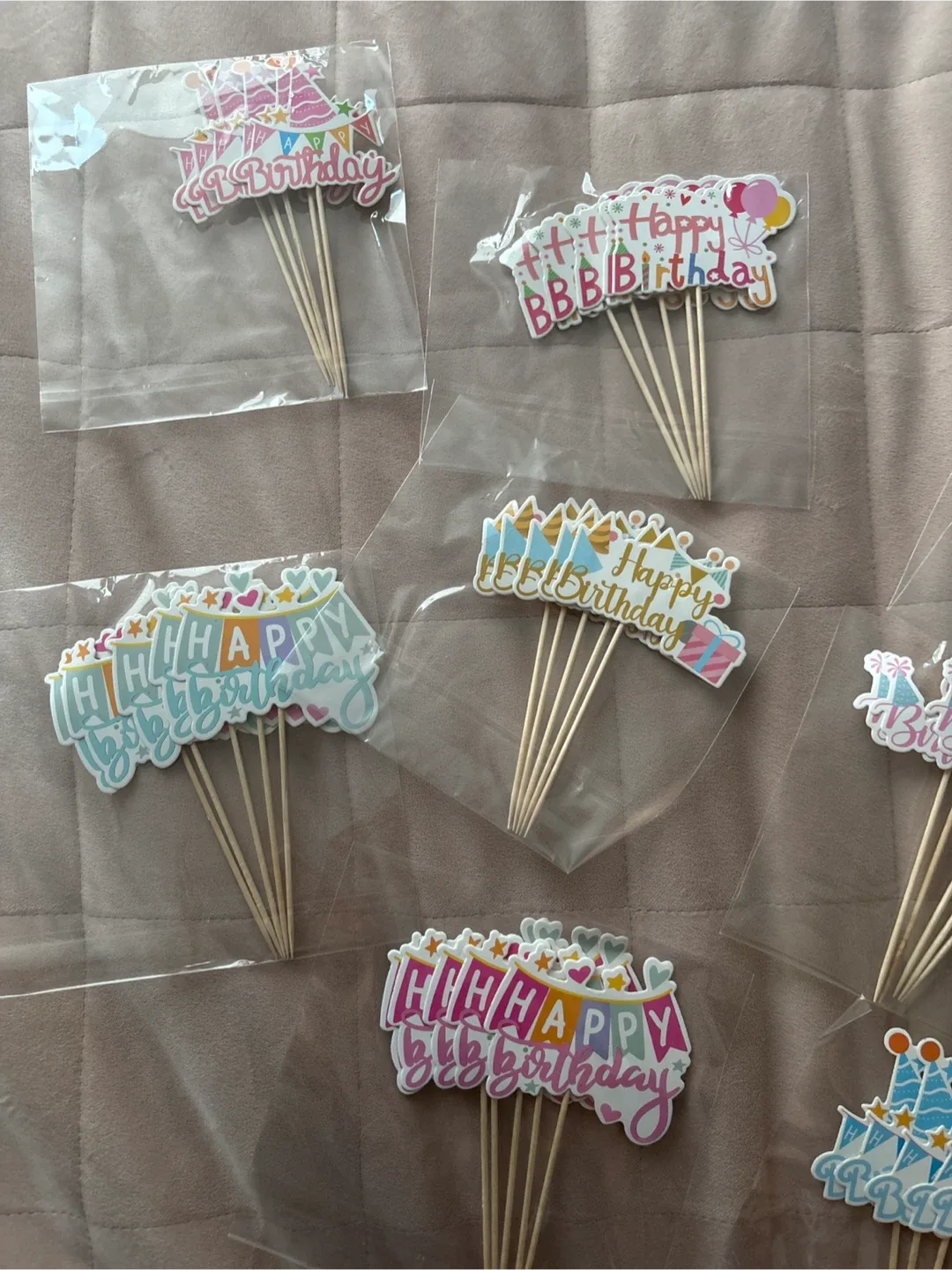 25pc Happy Birthday Cake Toppers image indicator(5)