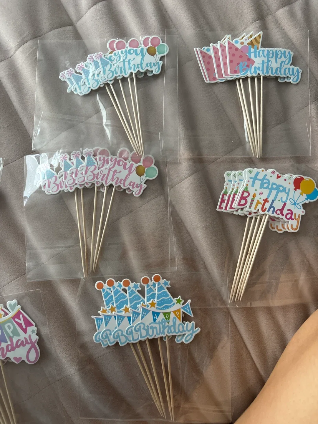 25pc Happy Birthday Cake Toppers image indicator(6)