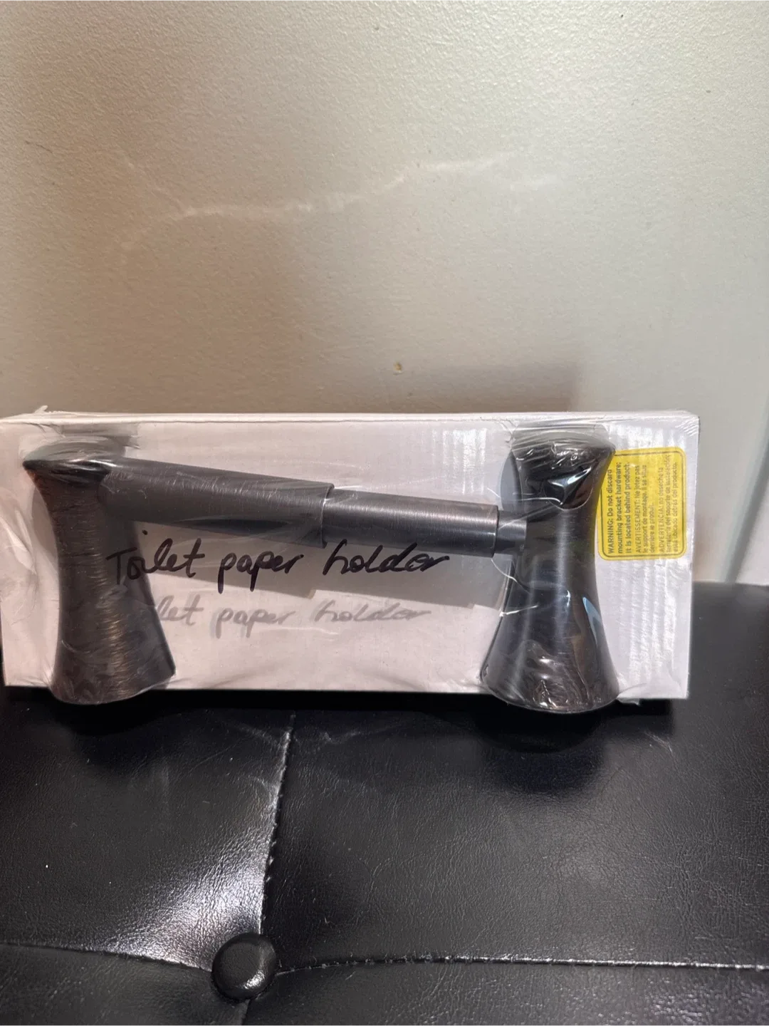 (Set of 2) New Toilet Paper Holder - Black thumbnail