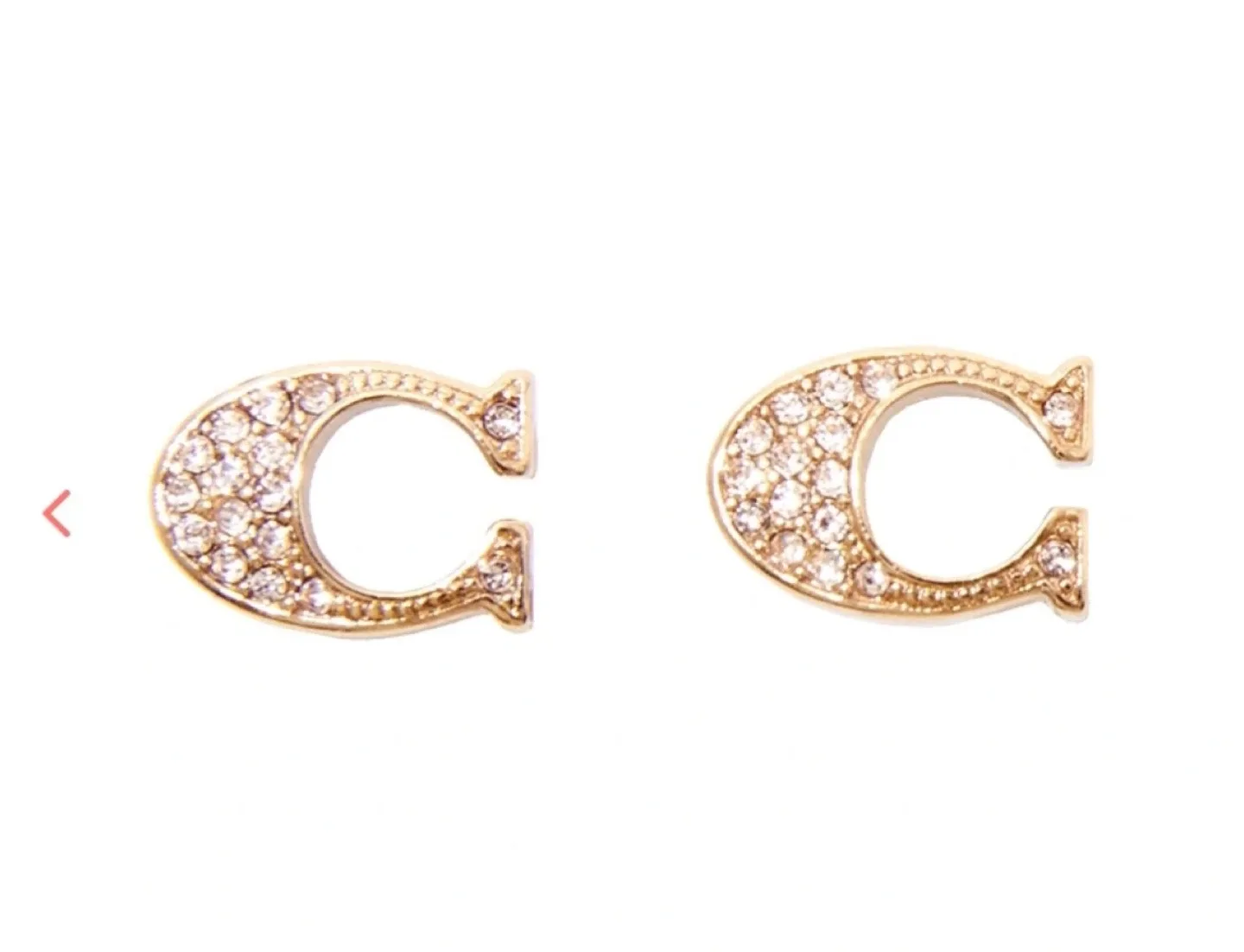 🍎NEW! MAKE AN OFFER! REG $125 COACH Gold Earrings image indicator(2)