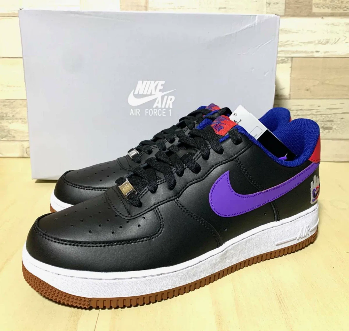 Nike Air Force 1 Low Black/Purple image indicator(3)