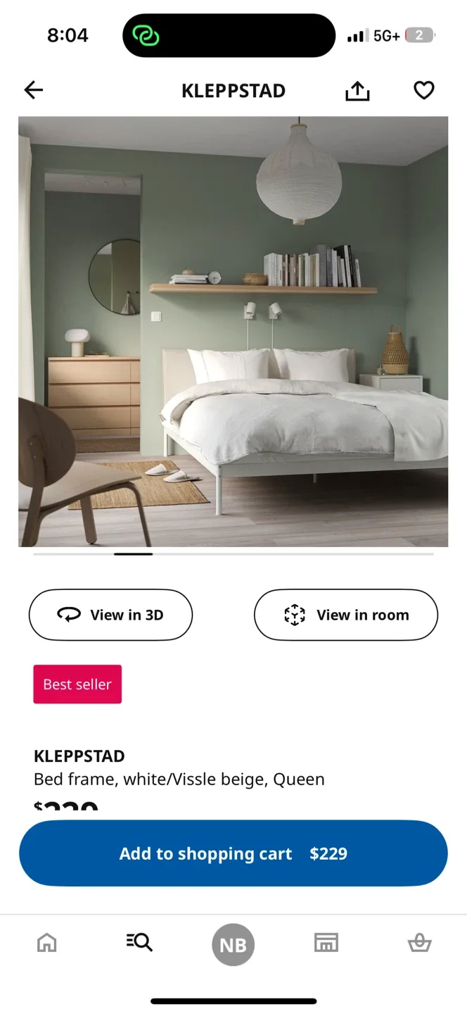 IKEA double/full Bed Frame image indicator(3)