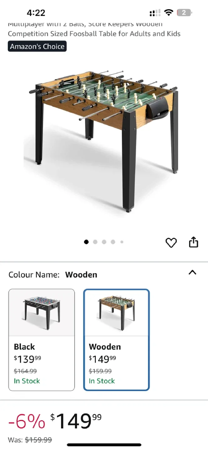 Foosball Table for Adults and Kids