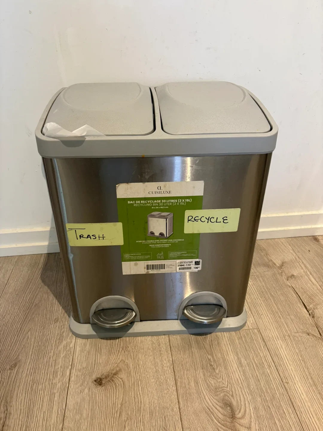 Cuisiluxe Dual Bin 2 X 15 Liter. thumbnail