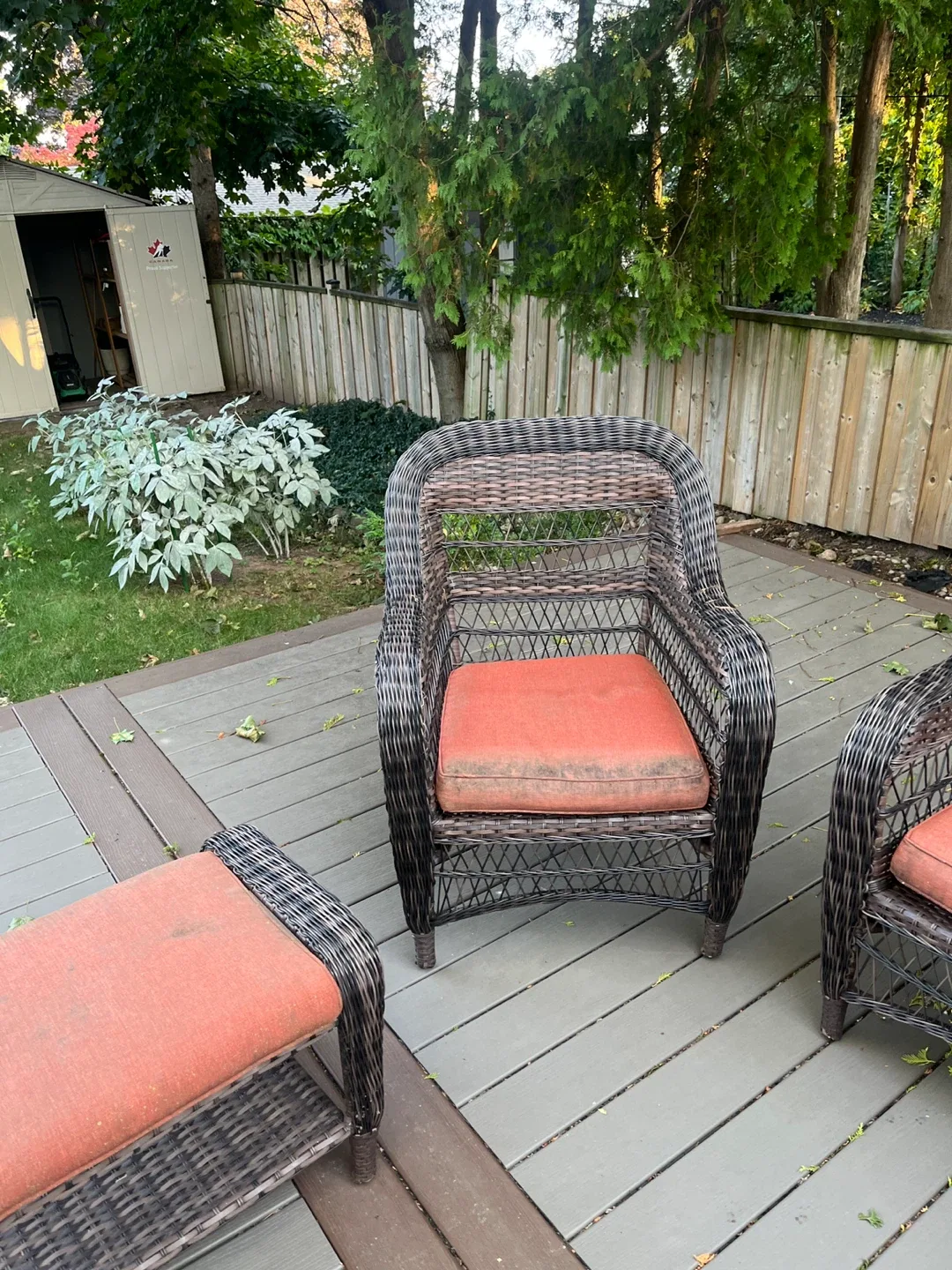 Wicker Patio Set - Loveseat, Chairs & Ottoman image indicator(2)