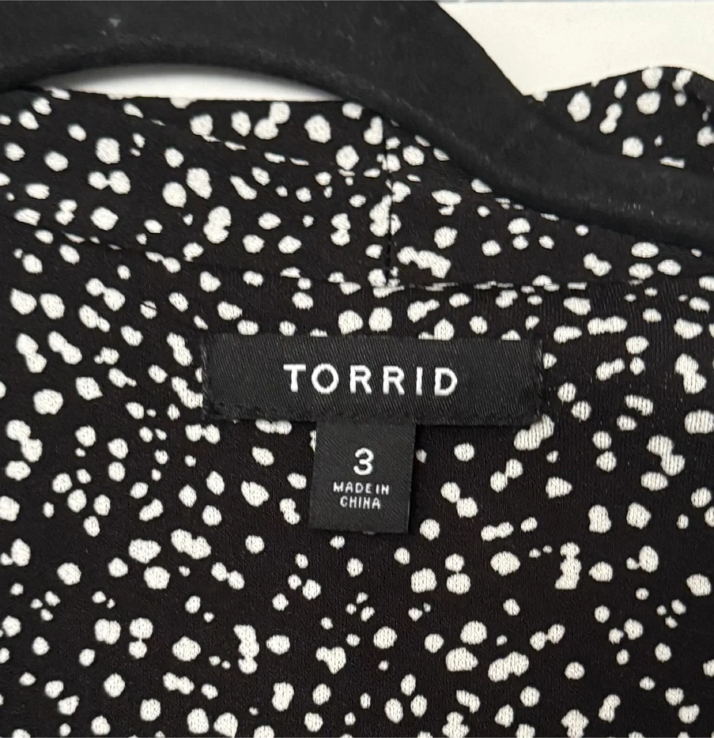 Torrid Black & White Dotted Open Blazer – Size 3 (22/24) image indicator(3)