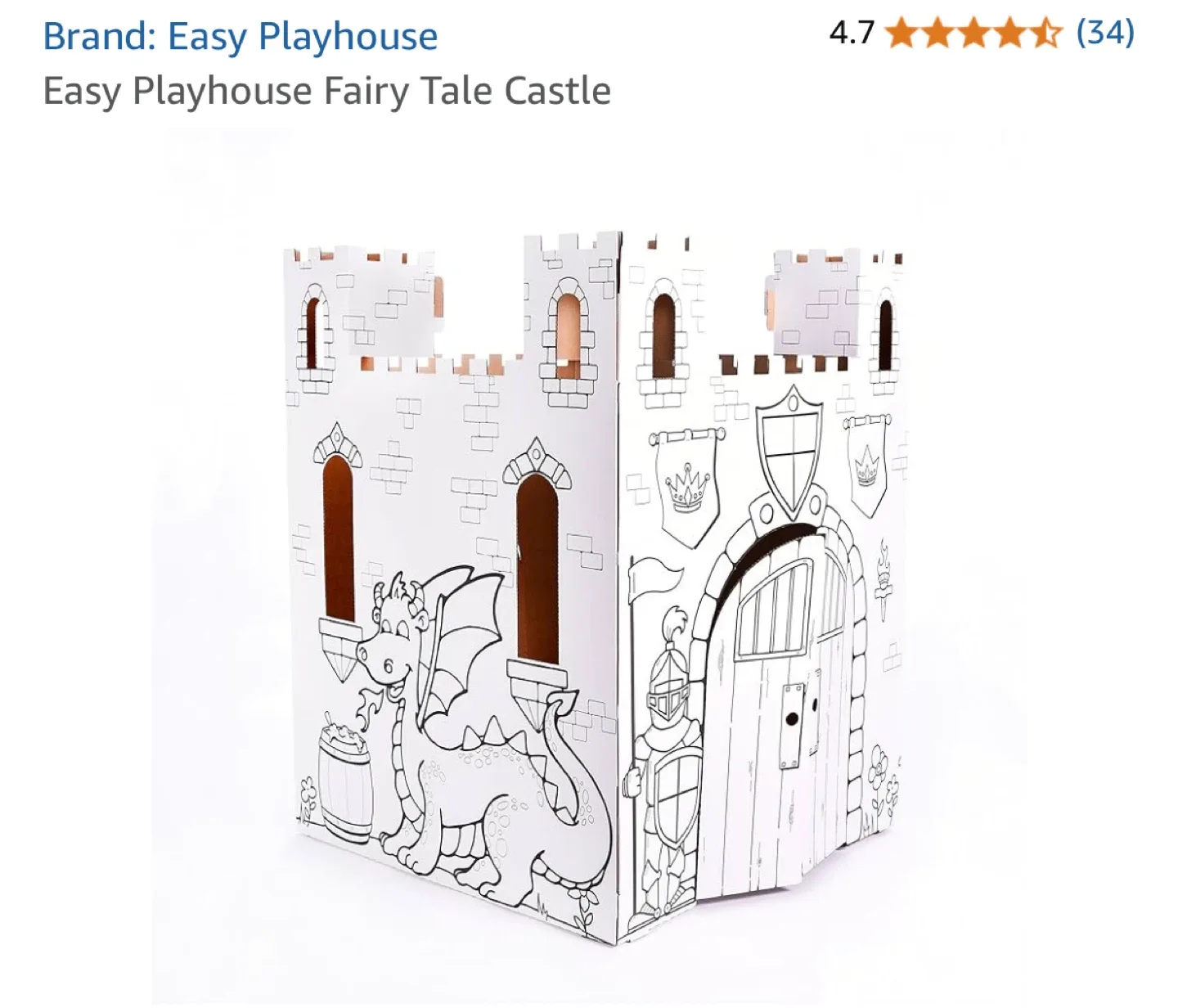 Easy Playhouse Fairy Tale Castle - Colouring Fun! thumbnail