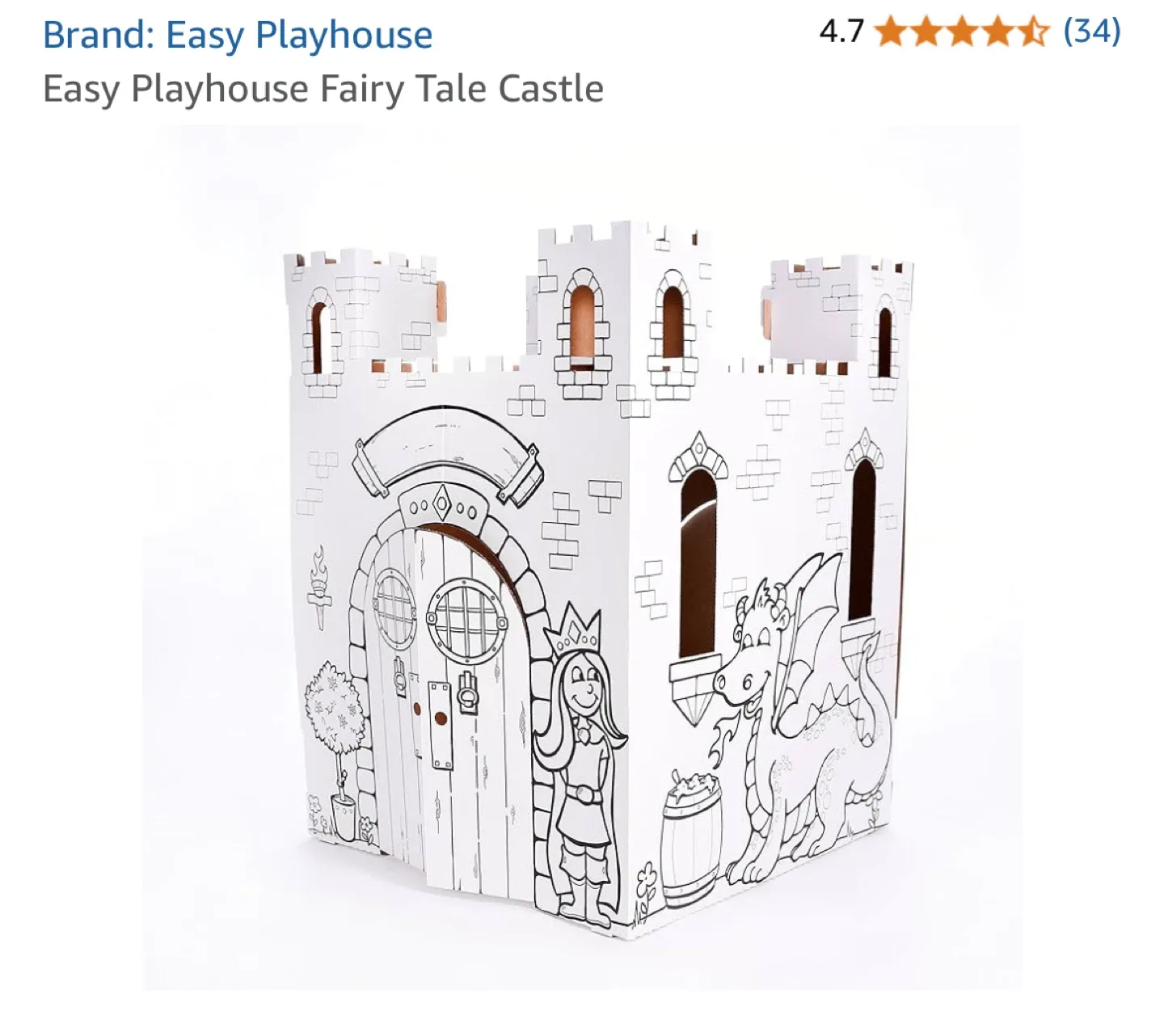 Easy Playhouse Fairy Tale Castle - Colouring Fun! image indicator(2)