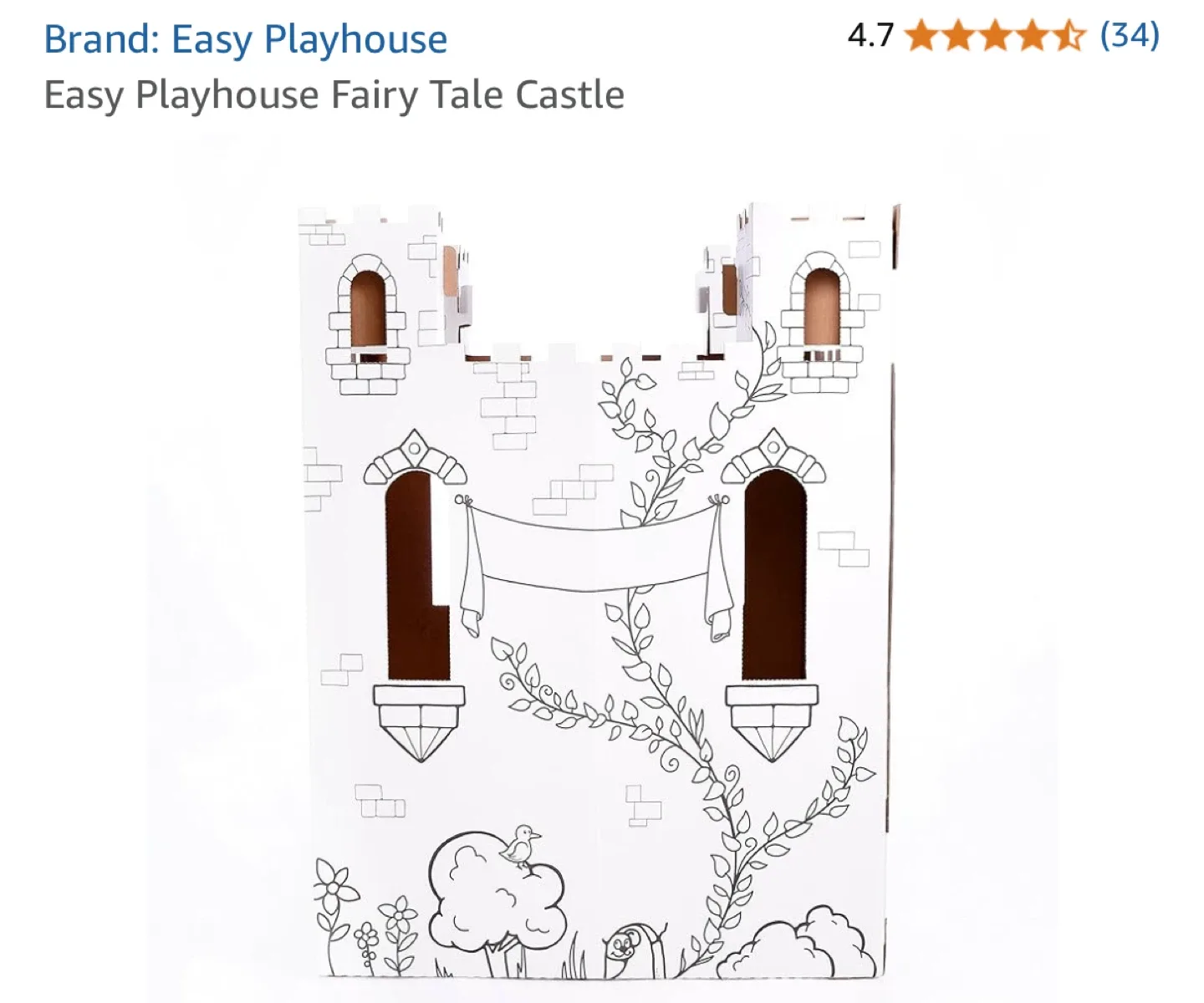 Easy Playhouse Fairy Tale Castle - Colouring Fun! image indicator(8)