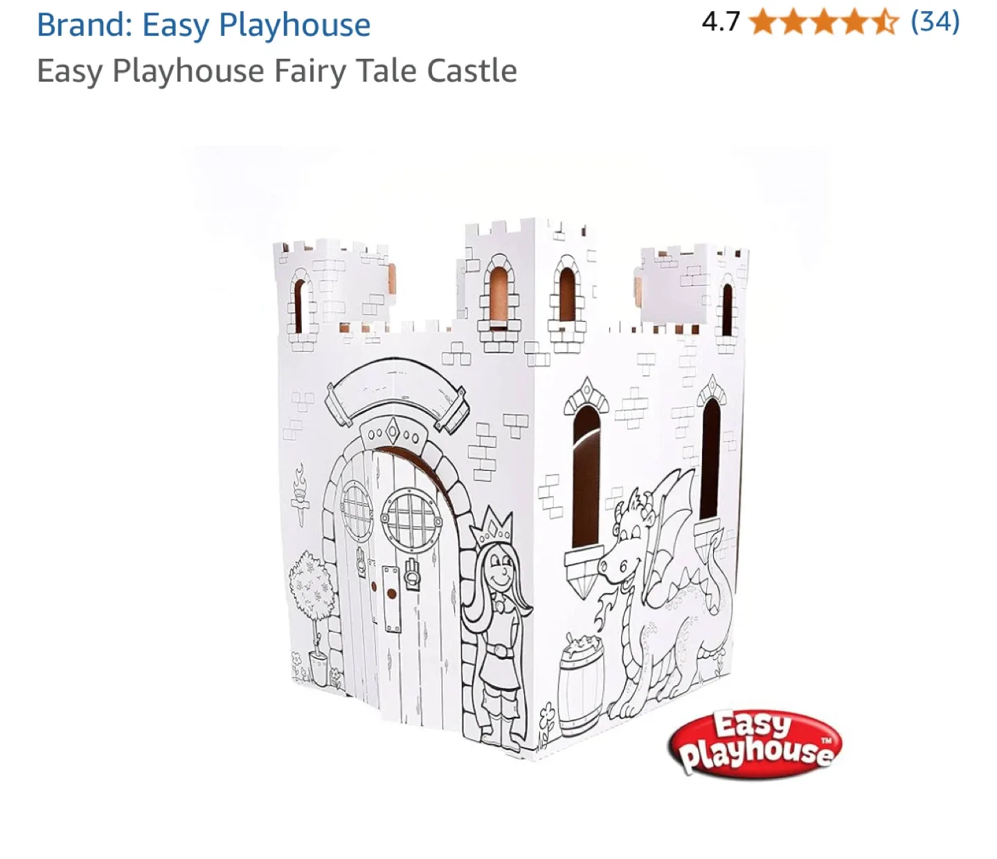 Easy Playhouse Fairy Tale Castle - Colouring Fun! image indicator(7)