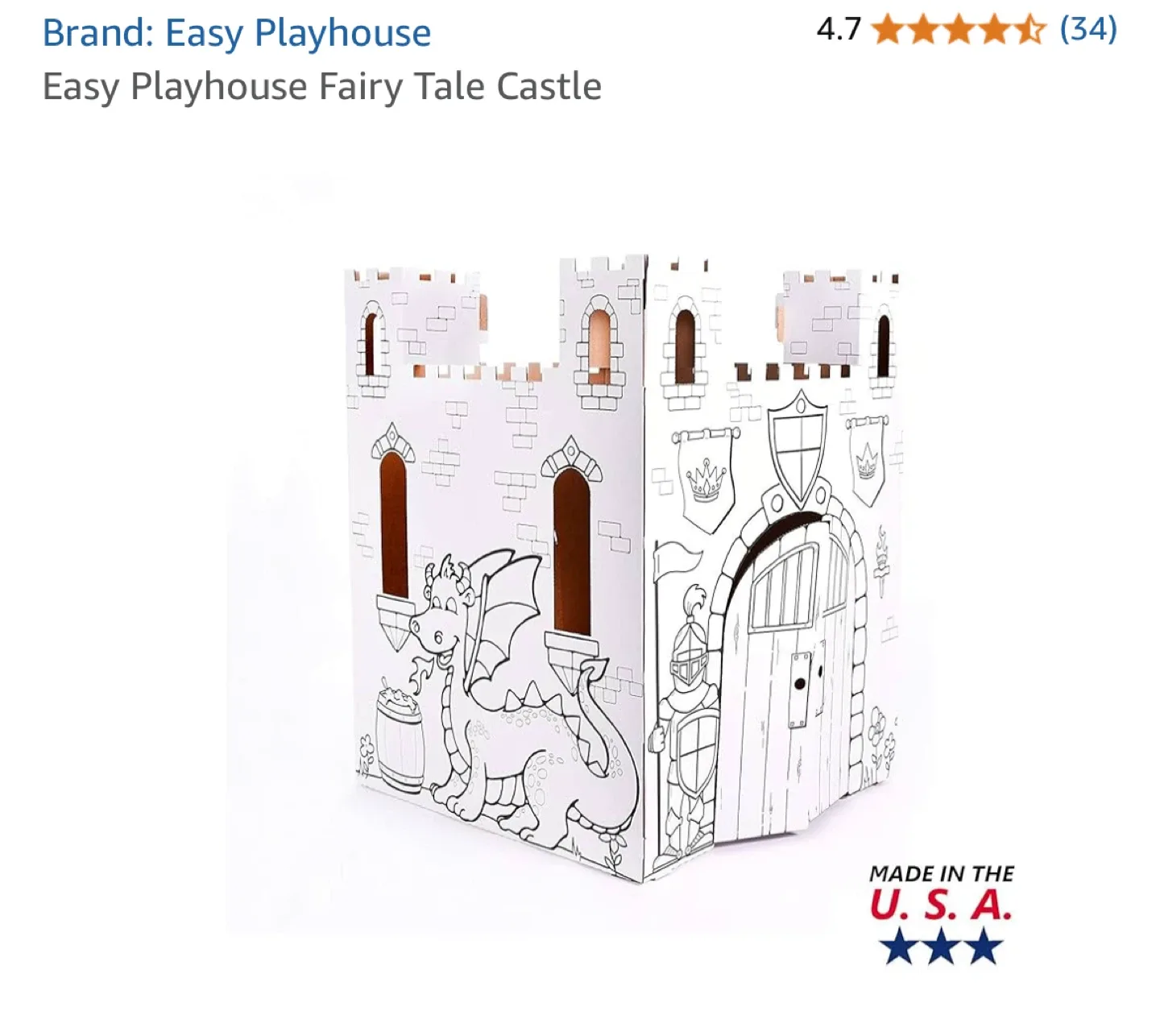 Easy Playhouse Fairy Tale Castle - Colouring Fun! image indicator(9)