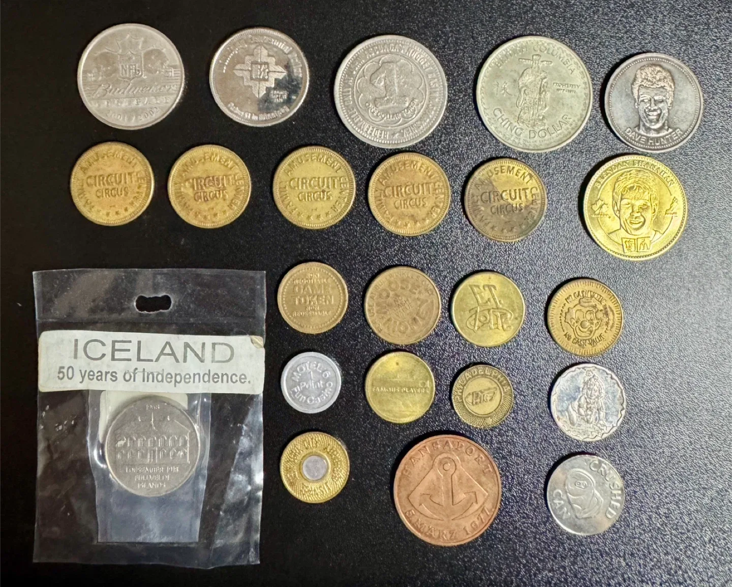 Assorted Collection of Vintage Tokens and Coins