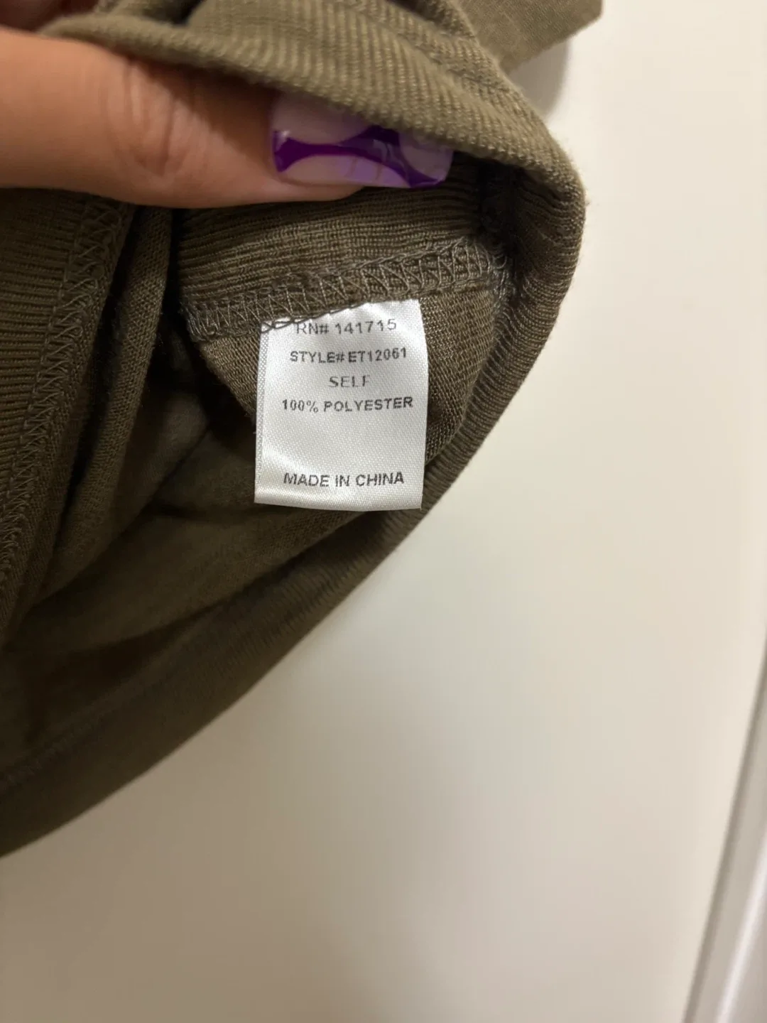 Fashion Nova Olive Green Crop Top - Size Small image indicator(3)