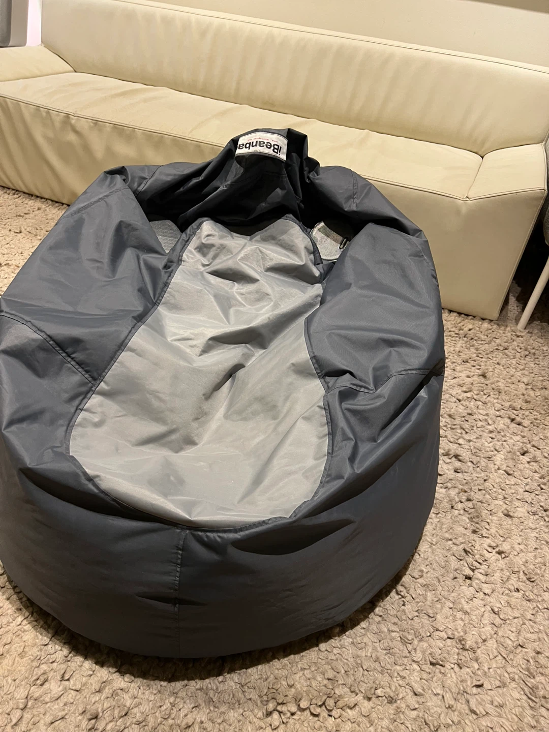 iBeaniBag Bean Bag Chair - Grey