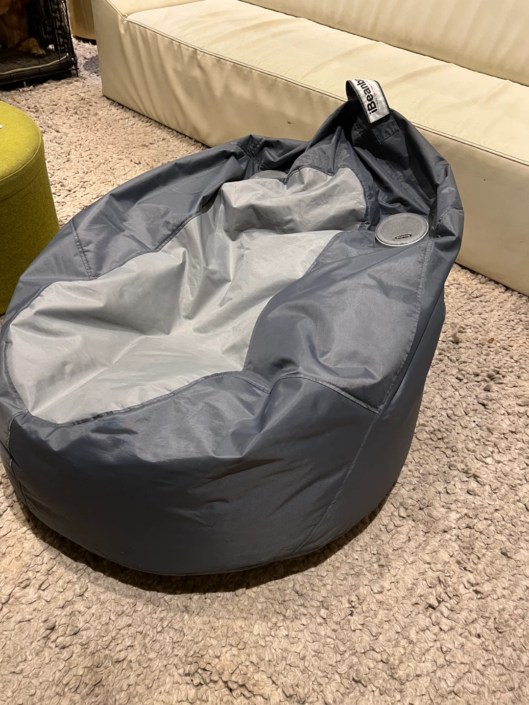 iBeaniBag Bean Bag Chair - Grey - photo 2