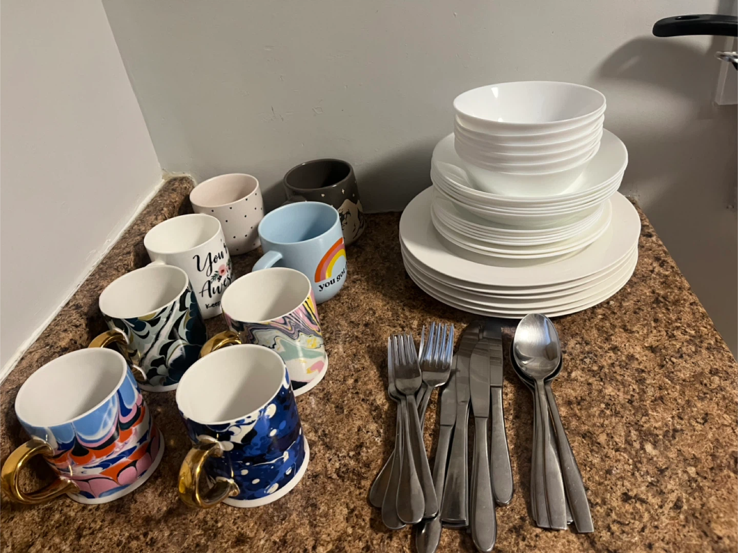 Assorted Dishes and Mugs