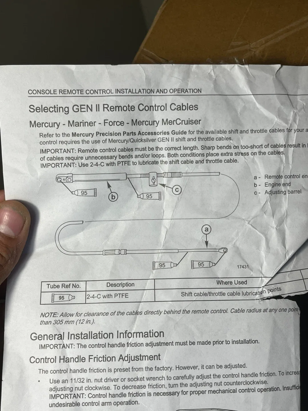 Mercury Mariner Force Mercury MerCruiser Remote Control image indicator(4)