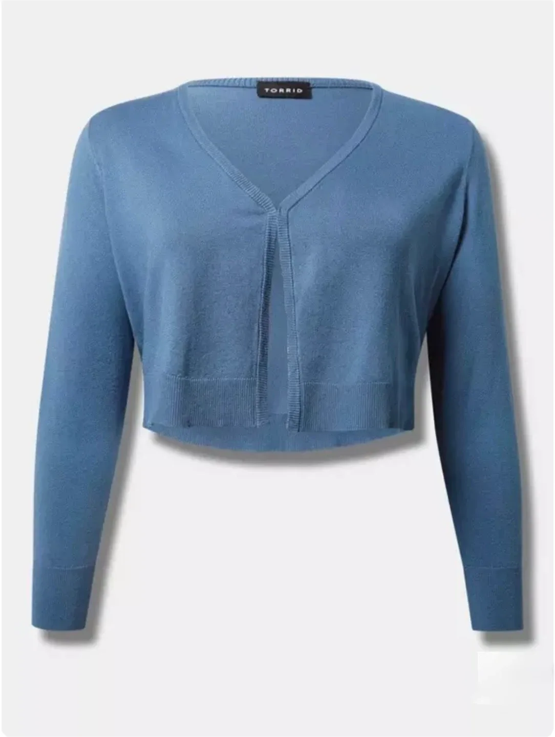 Torrid 4X Blue Cropped Sweater Shrug – NWT thumbnail