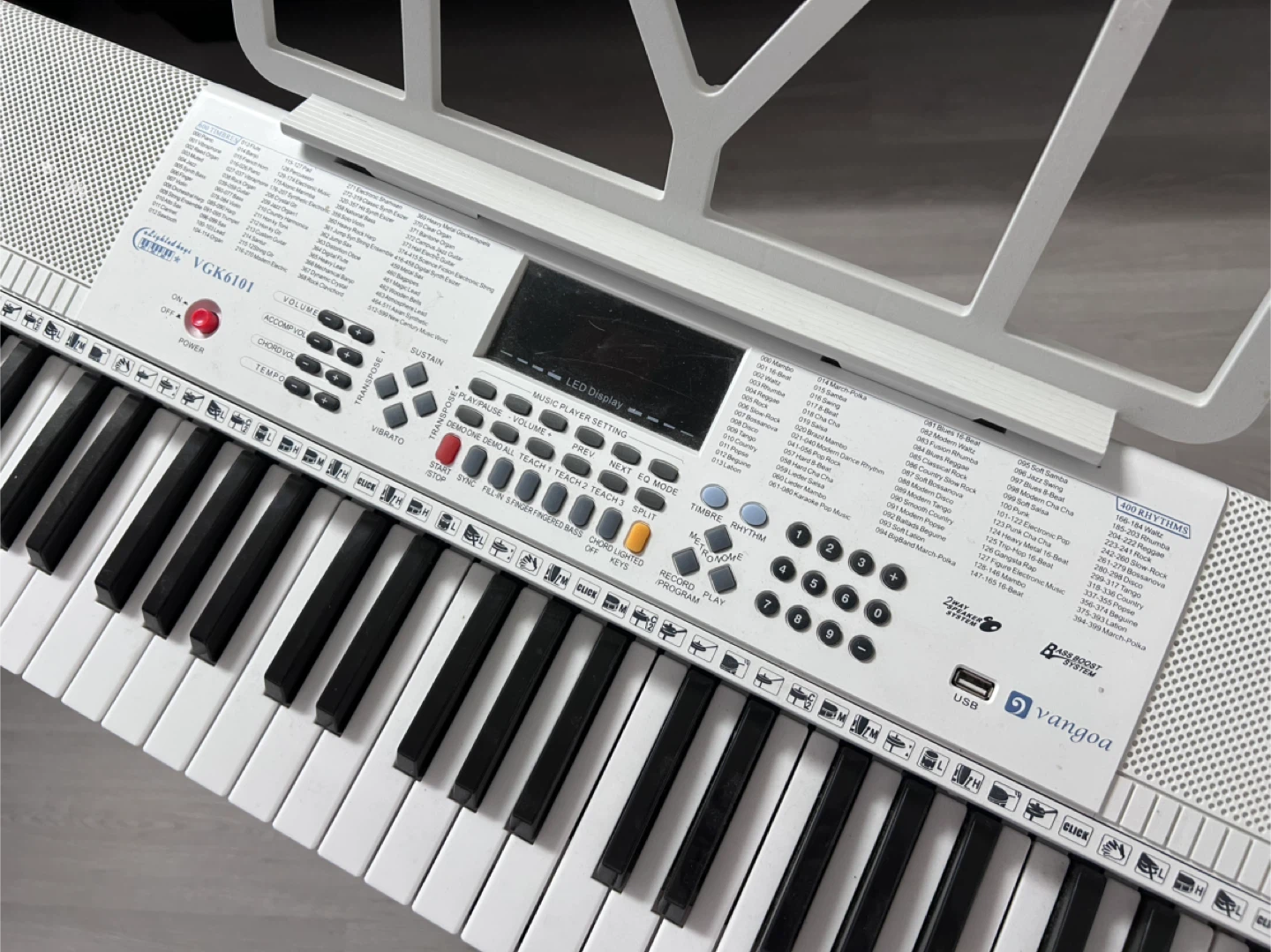 Vangoa VGK6101 61 Key Piano Keyboard - photo 5