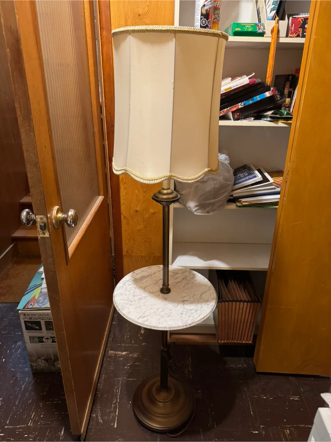 Floor Lamp with Table Attached thumbnail