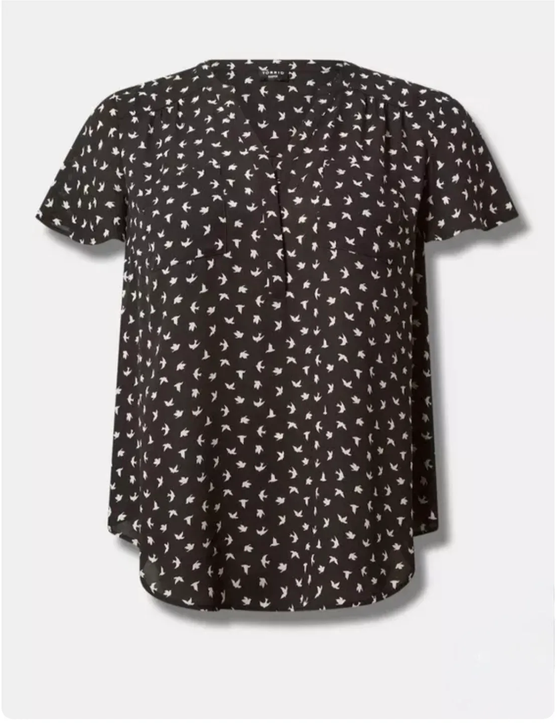 Torrid 4X Harper Bird Print Blouse – NWT thumbnail