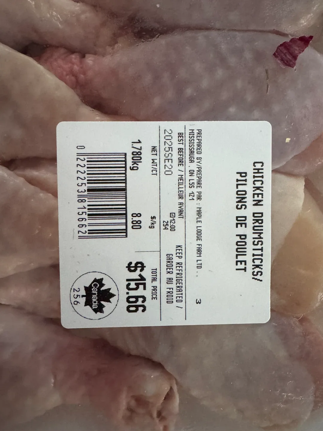 Chicken Drumsticks - Exp 2025 Sept 20