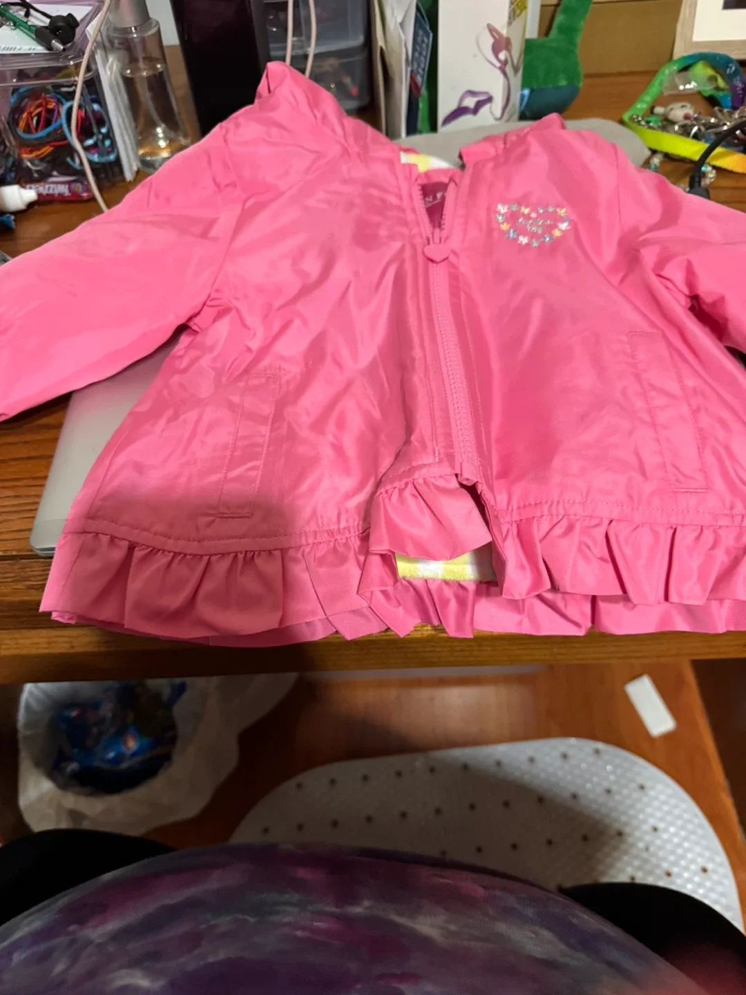 London Fog Pink Rain Jacket - Size 12 Months thumbnail