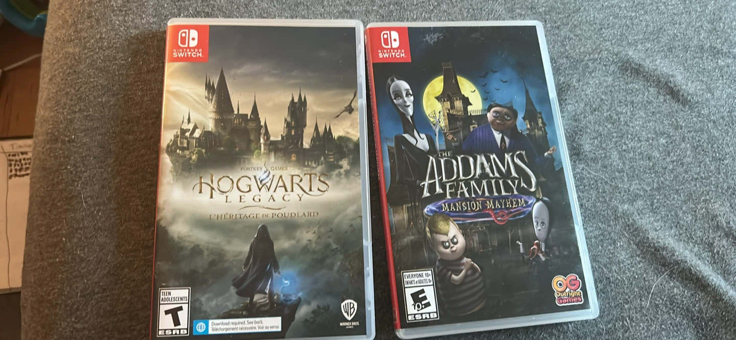 Nintendo Switch Games: Hogwarts Legacy & Addams Family