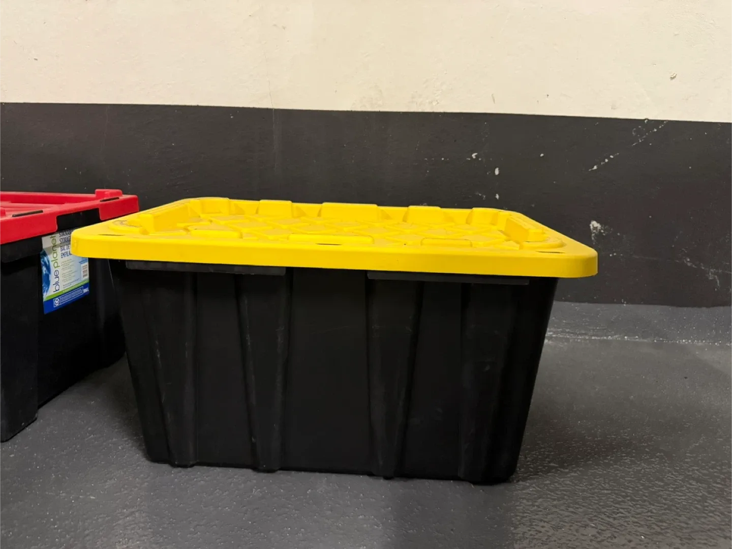 Black & Yellow Storage Tote