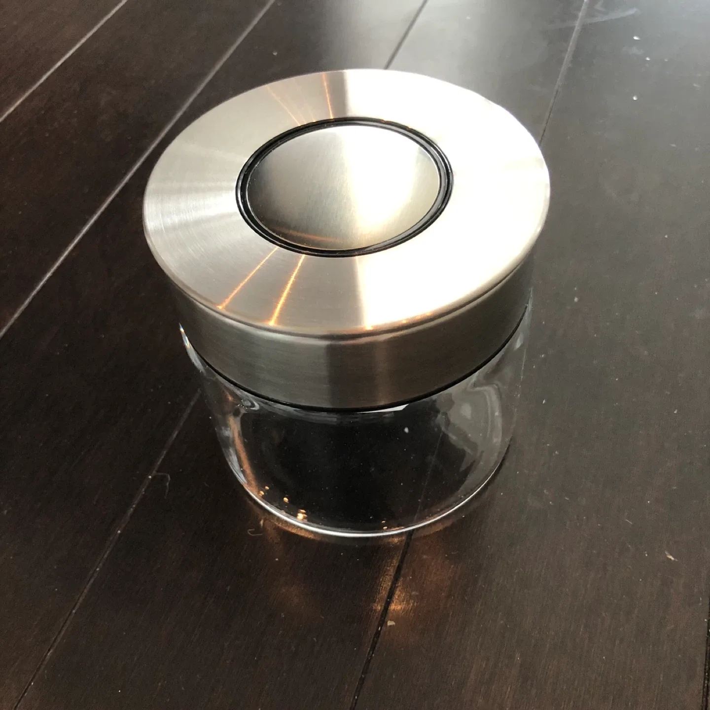Glass Storage Jar with Stainless Steel Lid thumbnail