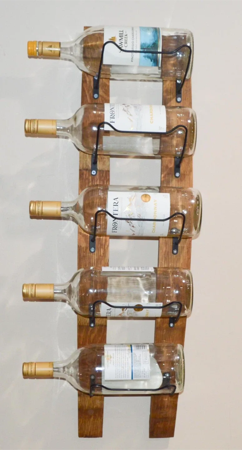 Wall Mounted Rustic Barrel Stave Wine/Towel display image indicator(5)