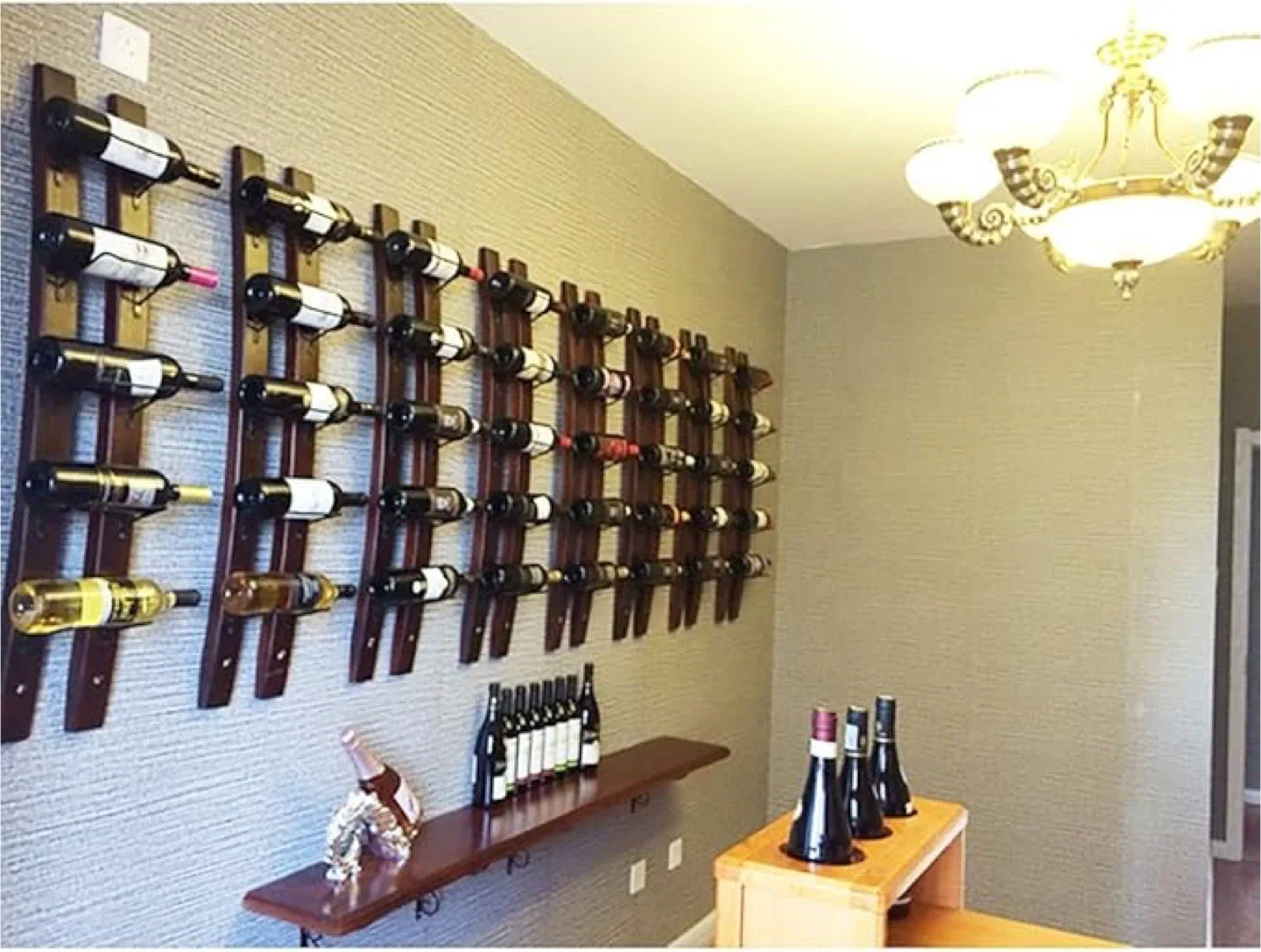 Wall Mounted Rustic Barrel Stave Wine/Towel display image indicator(7)