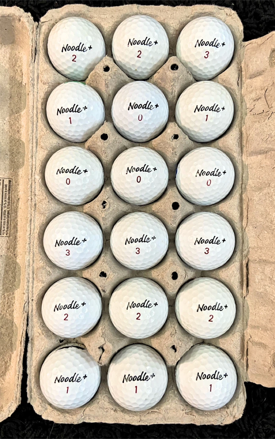 18 Taylormade Noodle+ Golf Balls - photo 2