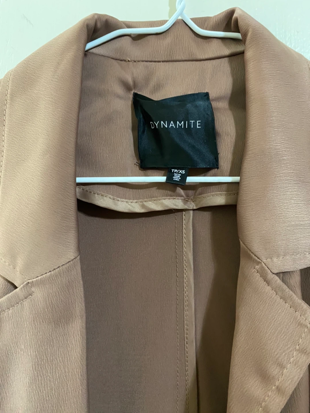 Dynamite XS Brown Trench Coat - photo 2