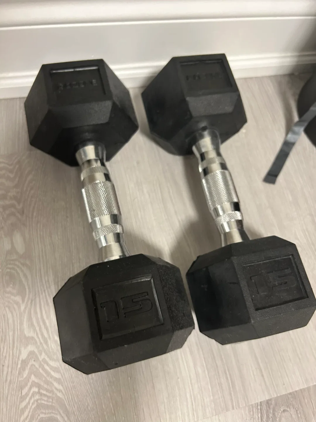 Pair of 15 lb Dumbbells thumbnail