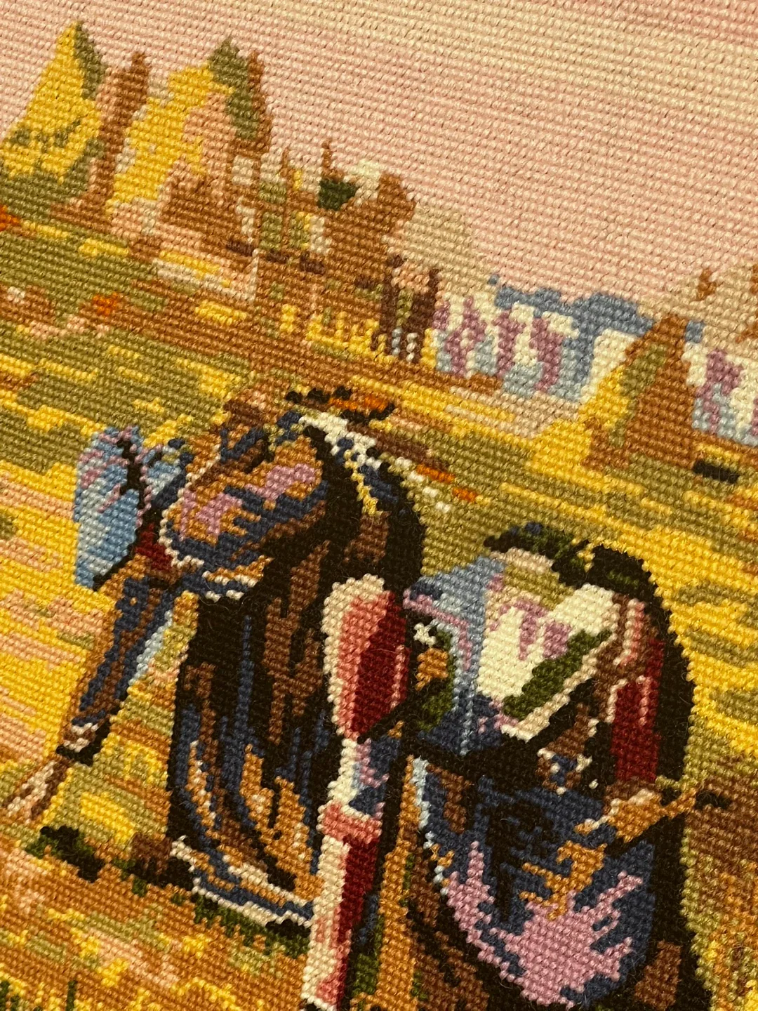 2 large Needle Point Pictures image indicator(4)