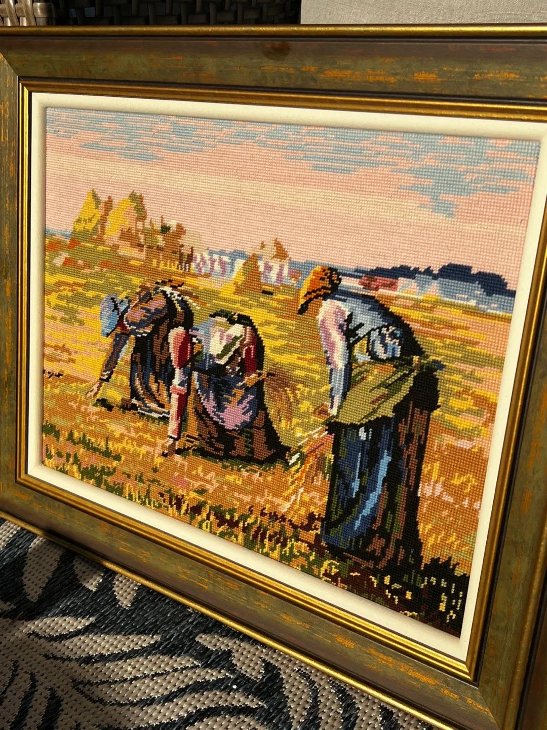 2 large Needle Point Pictures image indicator(2)