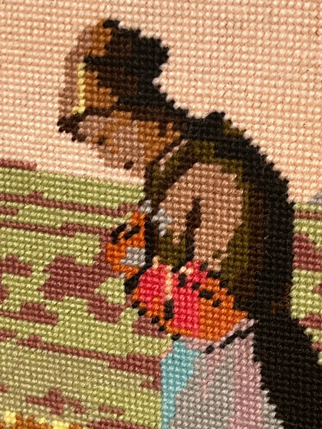 2 large Needle Point Pictures image indicator(3)