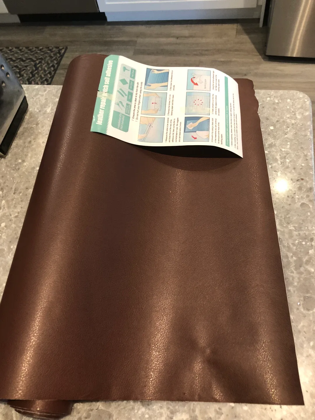 Lifeshoon Leather Repair Patch - Brown, 17x79 Inch image indicator(3)