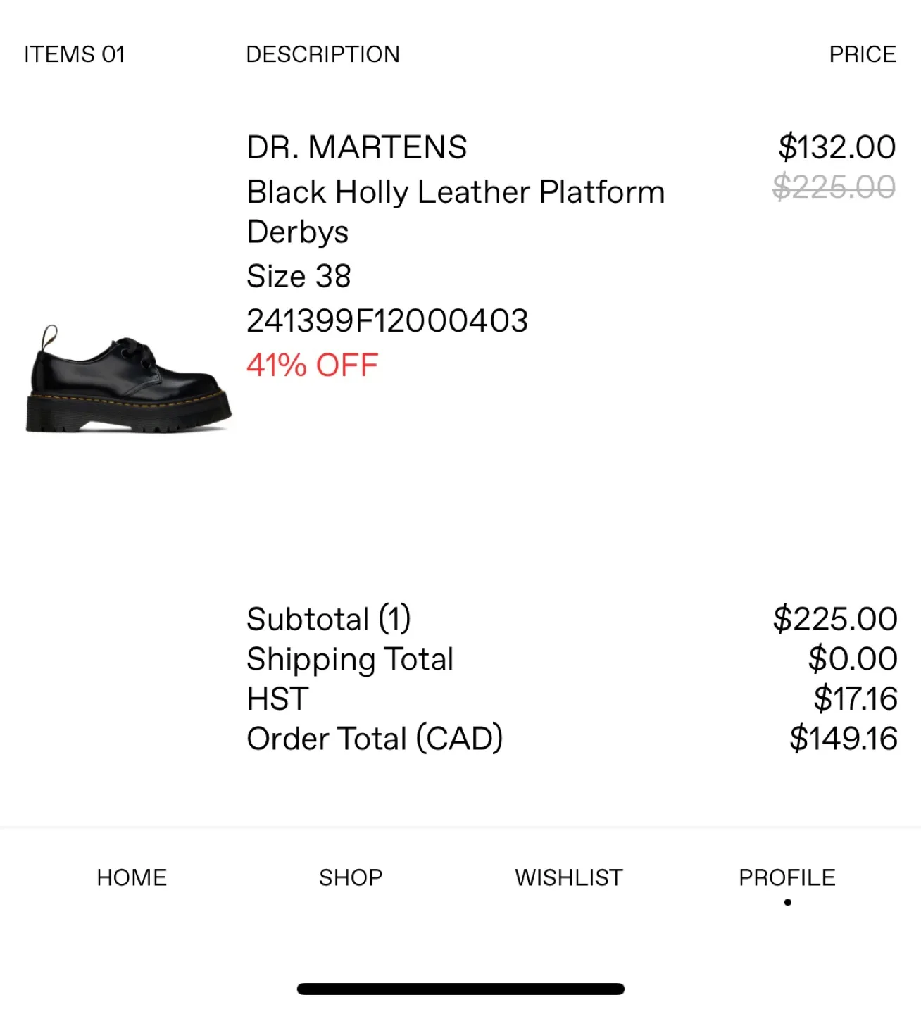 Dr. Martens Black Holly Leather Platform Derbys image indicator(2)