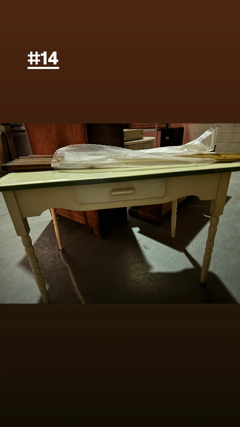 Vintage Style Desk with Drawer - photo 3