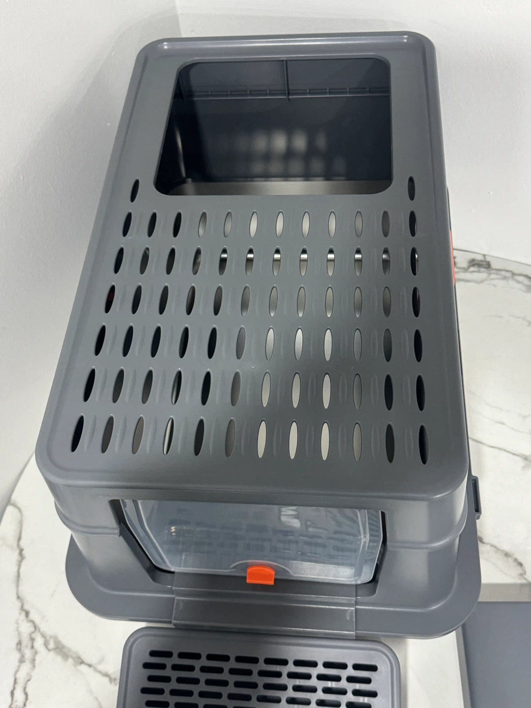 Enclosed Stainless Steel Cat Litter Box - photo 4