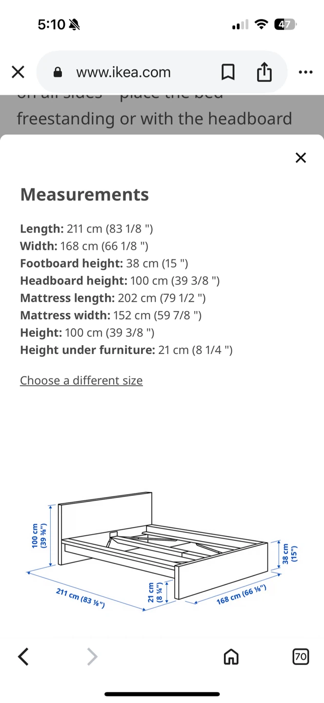 Bloom Mattress + IKEA Malm Frame (Or just 1) - Queen Size - photo 4