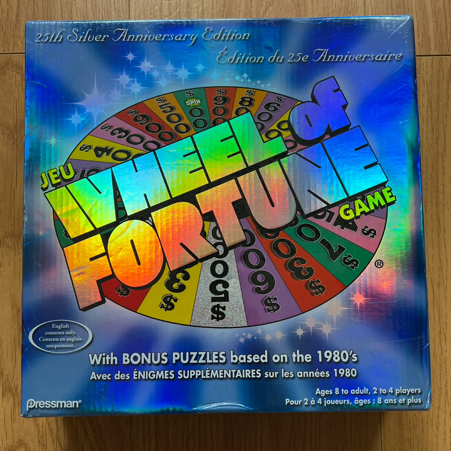 Wheel of Fortune 25th Silver Anniversary Edition Board Game