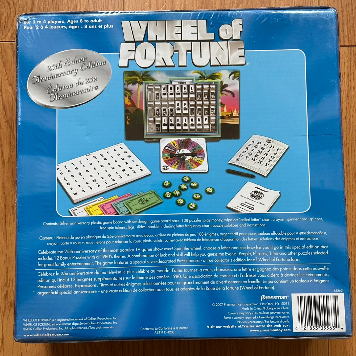 Wheel of Fortune 25th Silver Anniversary Edition Board Game - photo 2
